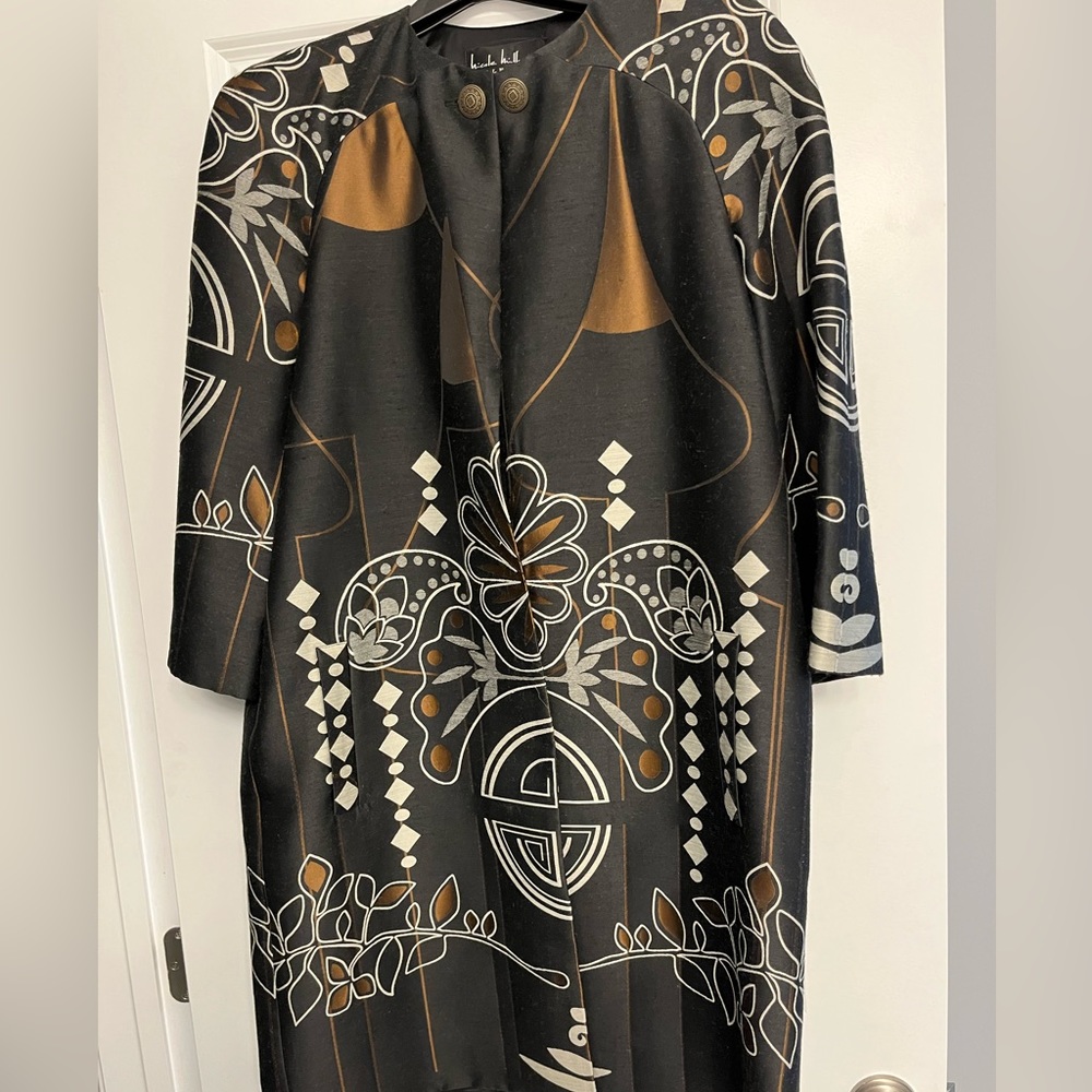 Spectacular designer dress with matching coat